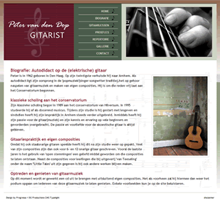 schermvoorbeeld website Peter van den Dop